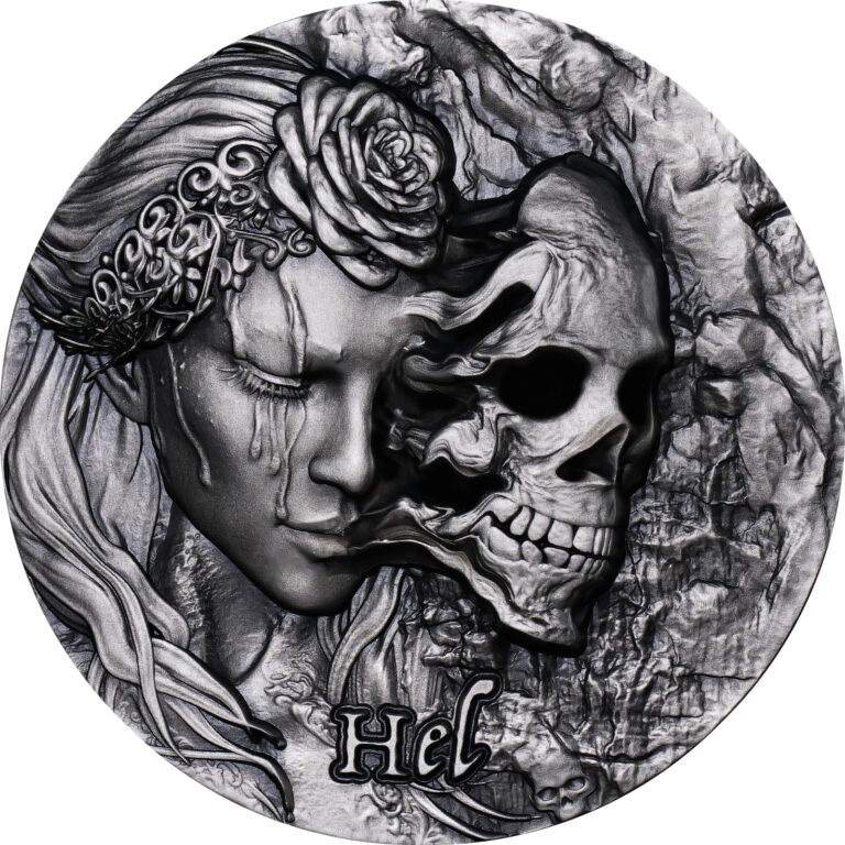 Read more about the article 2025 Cameroon Goddess Hel Norse Blessing 2 oz Silver coin mintage of 199