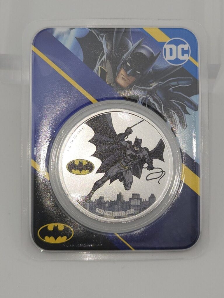 Read more about the article 2024 Samoa 1 oz Silver DC Comics Batman Colorized In TEP .999 Fine