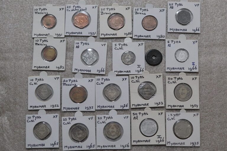 Read more about the article 🧭 🇲🇲 MYANMAR OLD COINS COLLECTION B66 #656