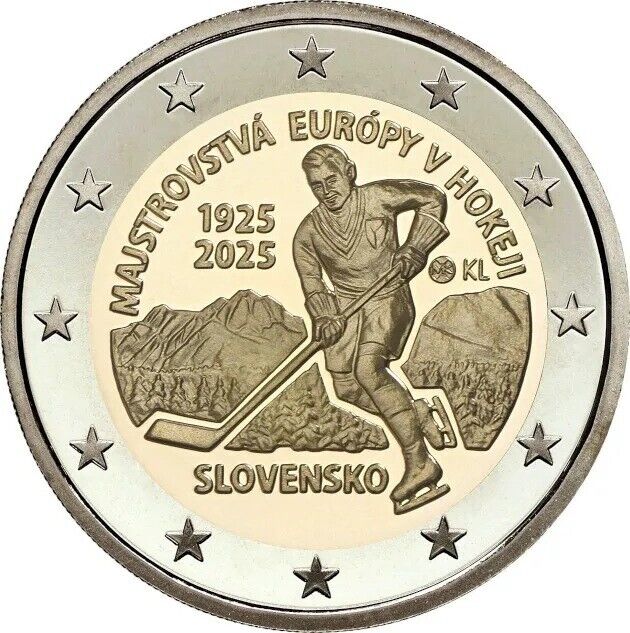 Read more about the article Slovakia 2 Euro Commemorative 2025 European Hockey Championship UNC