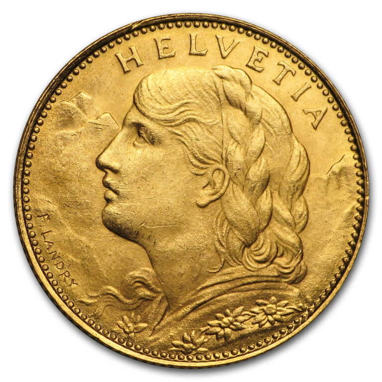 Read more about the article 1911-1922 Switzerland Gold 10 Francs BU (Random)