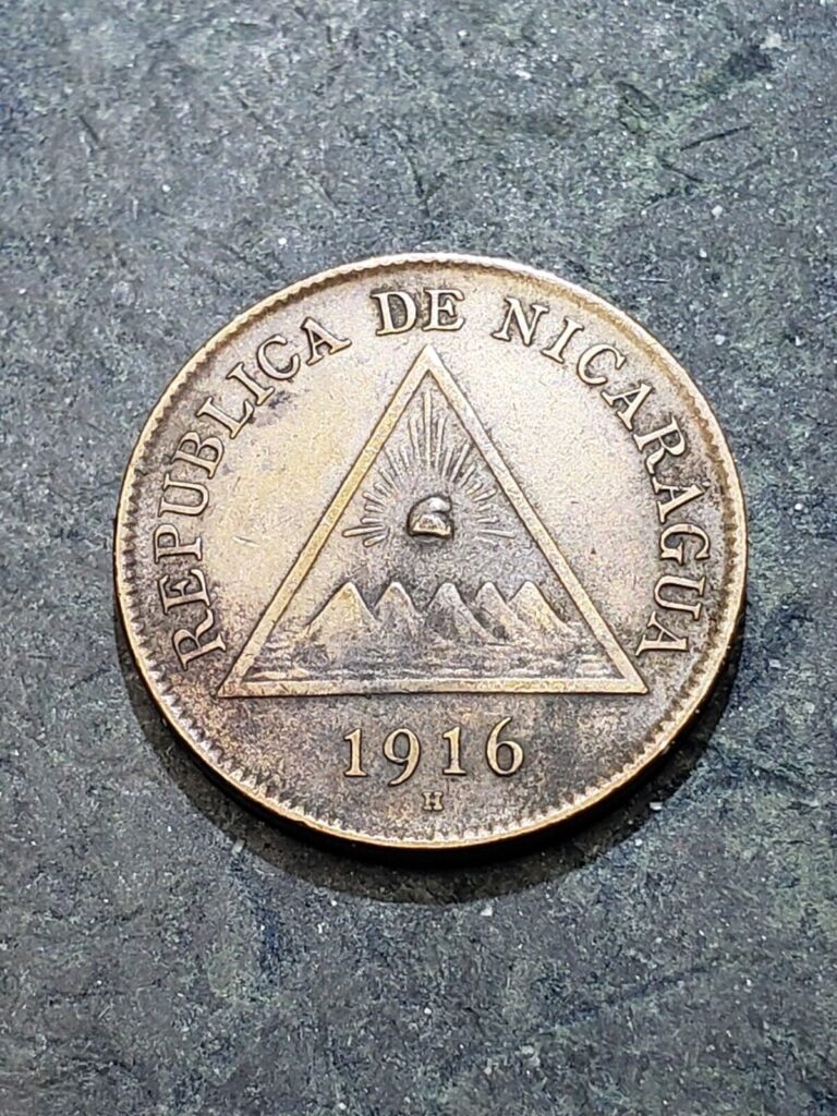 Read more about the article 1916 H Nicaragua 1 Centavo Coin