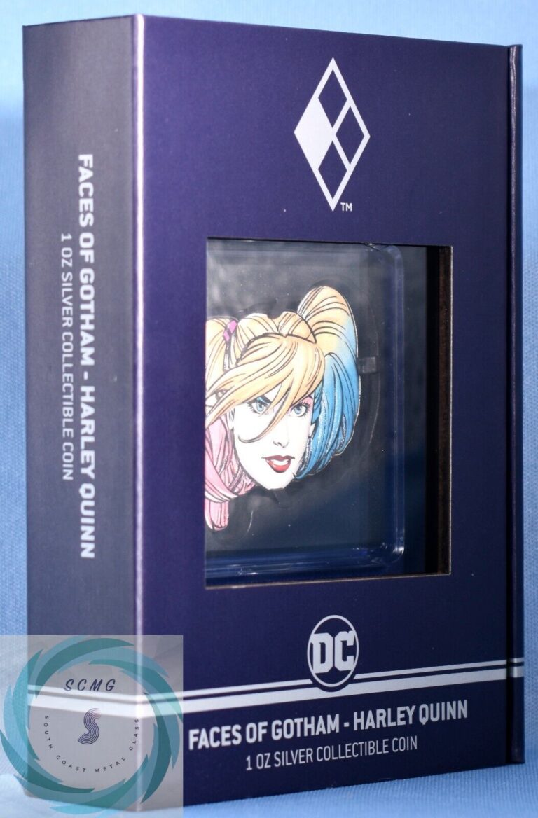 Read more about the article 2022 $2 Niue 1oz Pure Silver Faces of Gothem Harley Quinn Proof Coin