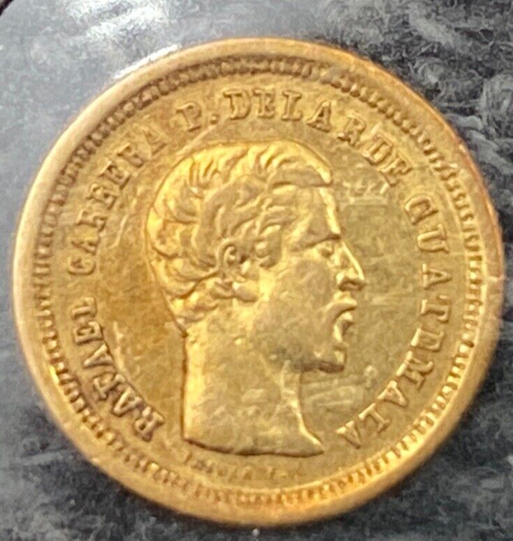 Read more about the article 1861 Guatemala Republic gold Coin 4 Reales