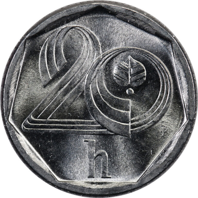 Read more about the article Czech Republic – 20 Haleru – 1995 – Unc