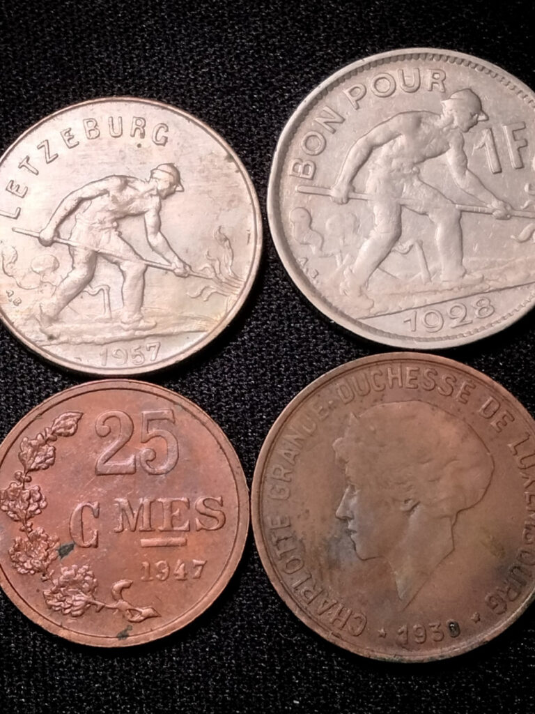 Read more about the article Luxembourg Coin Lot 4 Coins 1928-1957 Free Shipping