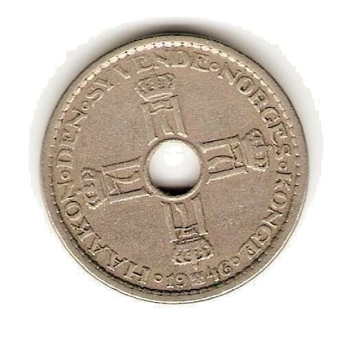 Read more about the article 1946 NORWAY Coin 1 KRONE