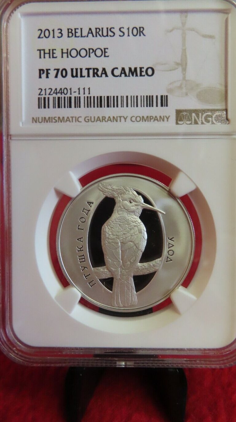 Read more about the article 2013 Belarus The Hoopoe NGC PCGS PF70  .999 Silver Coin 10 Roubles