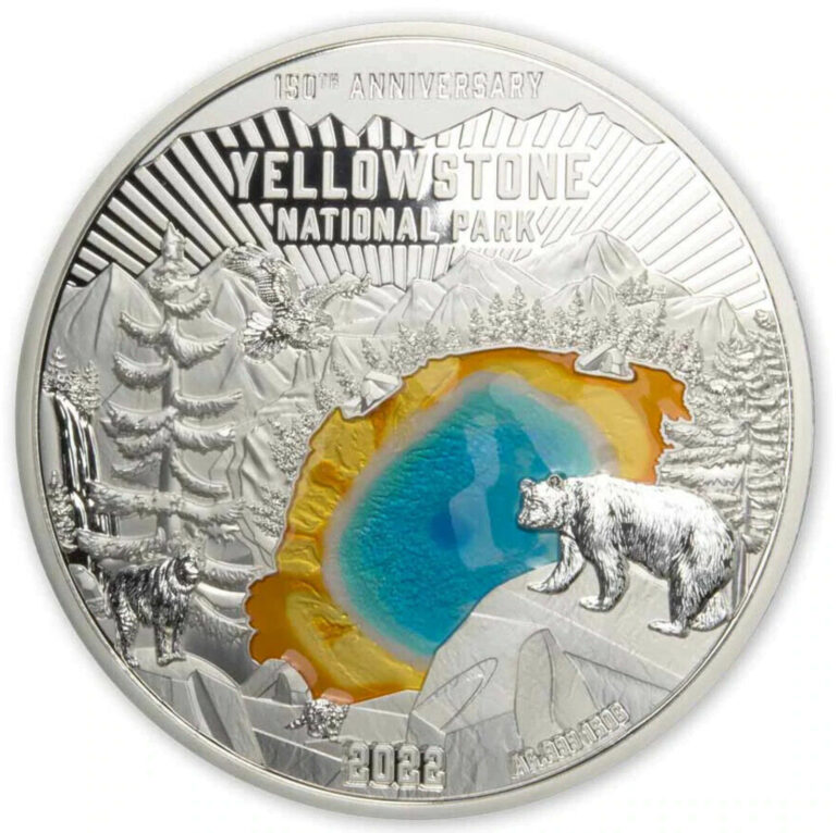 Read more about the article 2022 Barbados Colours of Nature Yellowstone 150 Gram Silver Coin