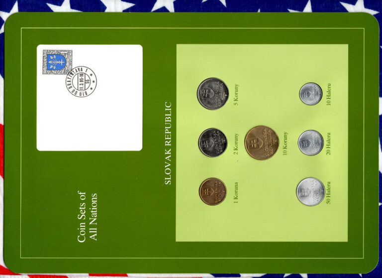 Read more about the article Coin Sets of All Nations Slovakia Slovak Republic w/card 1993 – 1994 UNC