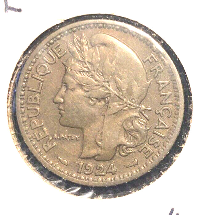 Read more about the article Togo 1924 Franc KM 2 XF