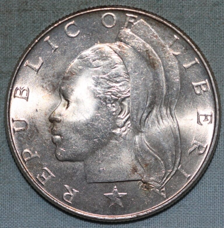 Read more about the article Liberia 1962 ~ Silver Dollar ~ BU ~ Philadelphia Mint ~  KM# 18