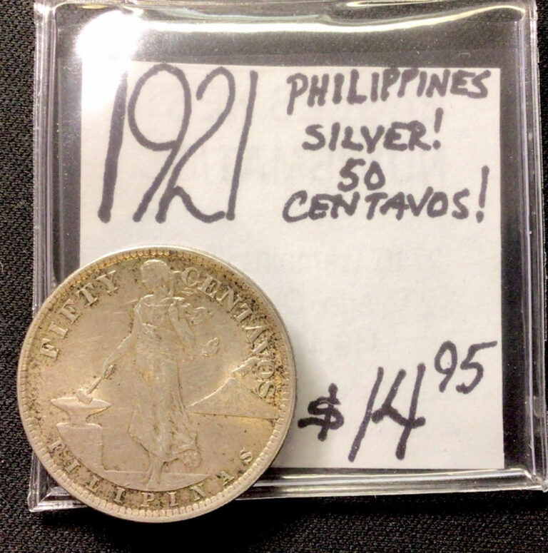 Read more about the article 1921 Philippines Silver! 50 Centavos! ENN Coins