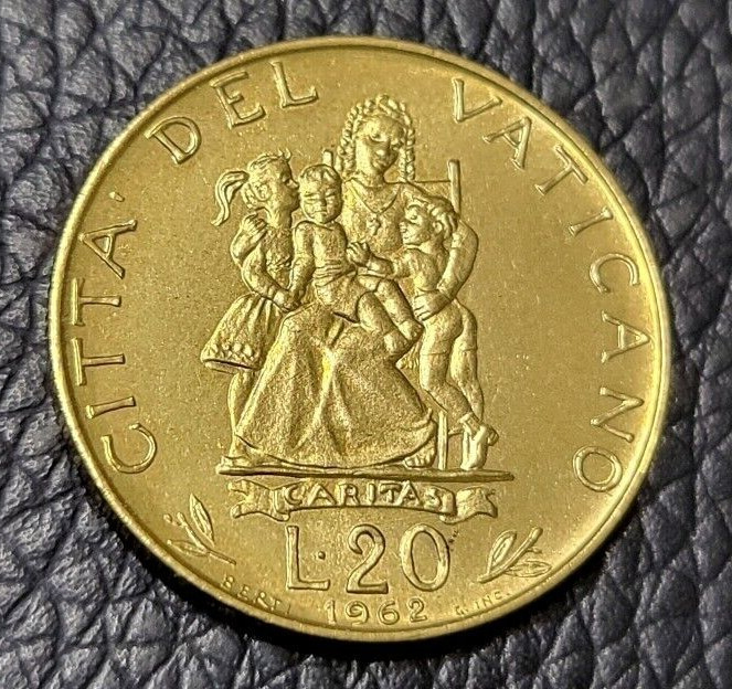 Read more about the article 1962 VATICAN CITY 20 LIRE COIN