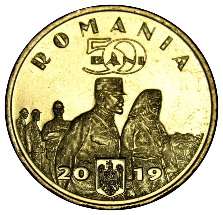 Read more about the article Romania 50 bani coin 2019 Km#447 UNC Queen Maria from roll