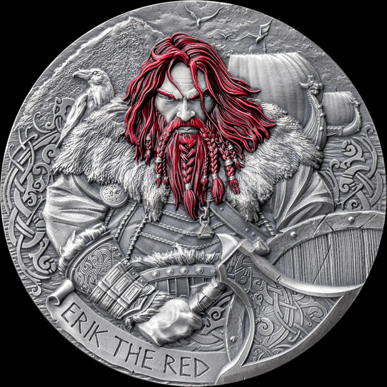 Read more about the article 2024 Cameroon The Way to Valhalla Erik the Red 2 oz Silver Coin