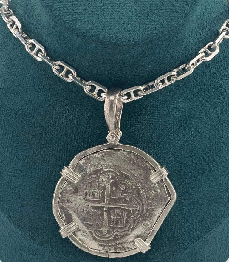 Read more about the article NUESTRA SENORA DE ATOCHA SOLID SILVER LARGE 8 REALE SIZE COIN PENDANT