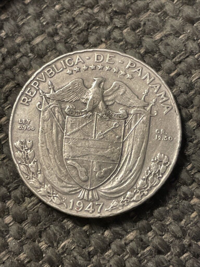 Read more about the article 1947 Panama 1/2 Balboa/Medio Balboa Silver Coin