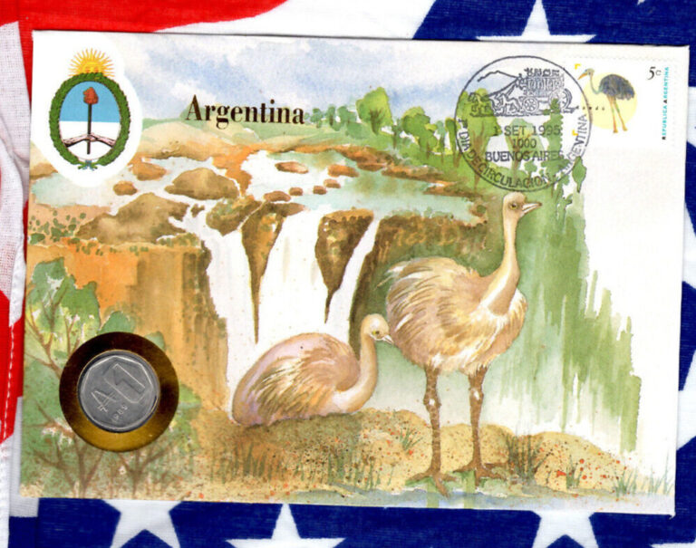 Read more about the article E Coins of All Nations Argentina 1 Austral 1989 KM#100 UNC