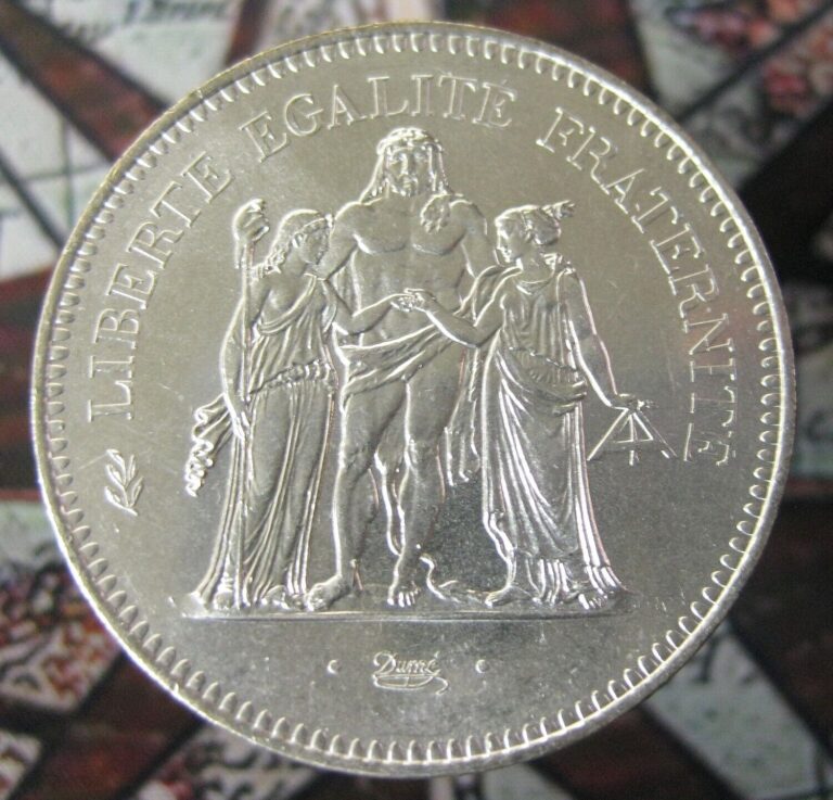 Read more about the article 1979 France Large Silver 50 Franc Coin Hercules Uncirculated – BINo