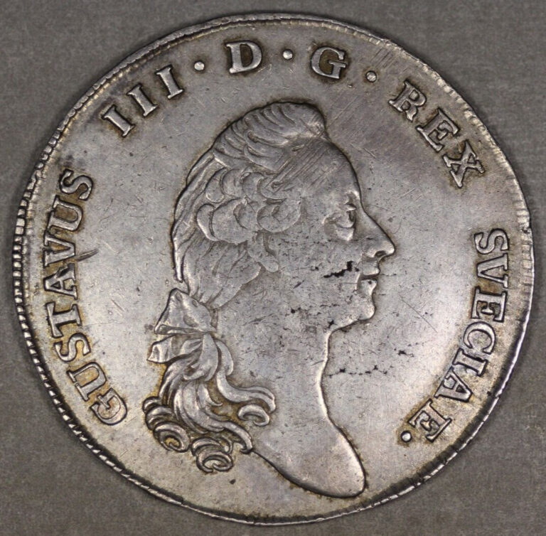 Read more about the article 1792 OL Sweden Silver 1 Riksdaler