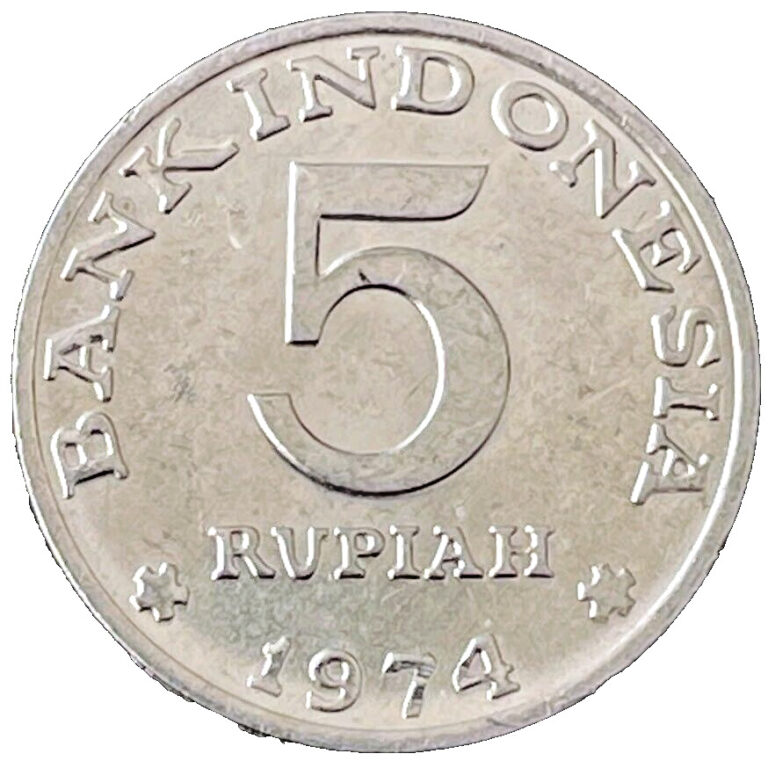 Read more about the article 1974 Indonesia Coin 5 Rupiah KM# 37 Asia Coins EXACT ITEM SHOWN Free Shipping