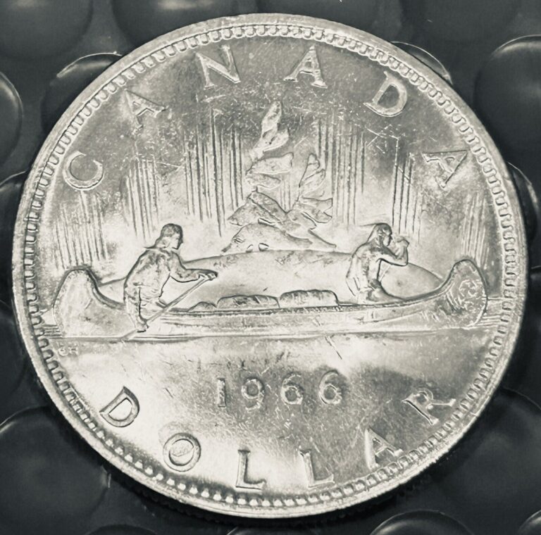 Read more about the article Below Spot Canadian 80% Silver Dollar AU Almost Uncirculated .6oz Canada 🇨🇦