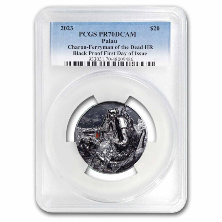 Read more about the article 2023 Palau 3 oz Silver Ferryman of the Dead: Charon PR-70 PCGS