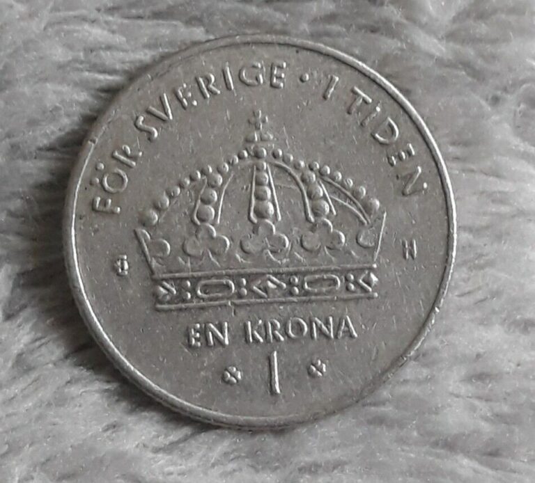 Read more about the article 2005 Sweden 1 Kronor Actual Coin