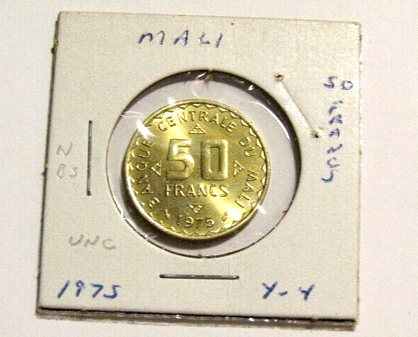 Read more about the article Mali 1975 50 Francs unc Coin