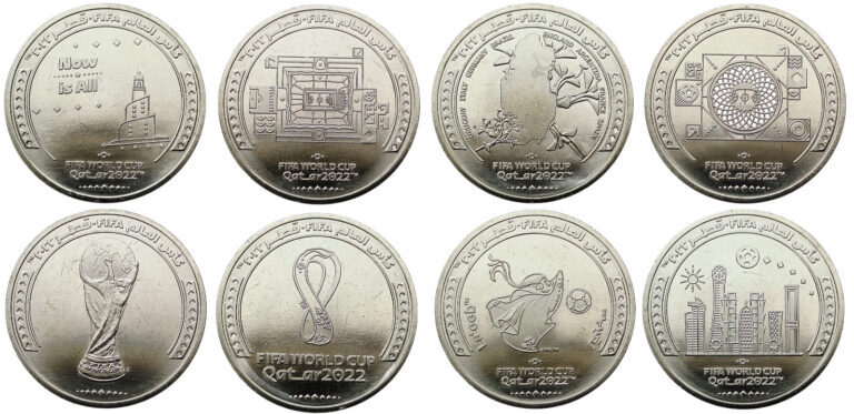 Read more about the article QATAR SET OF 8 COINS 1 RIYAL 2022 FOOTBALL SOCCER FIFA WORLD CUP UNC