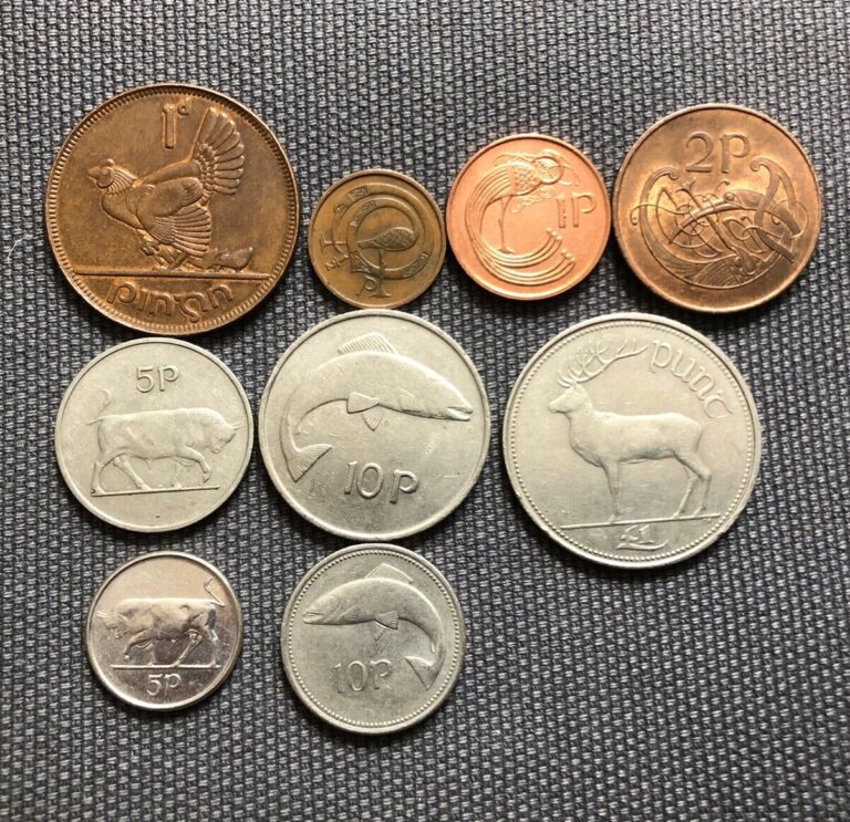 Read more about the article Ireland 🇮🇪 Lot Of 9  World Foreign Coins