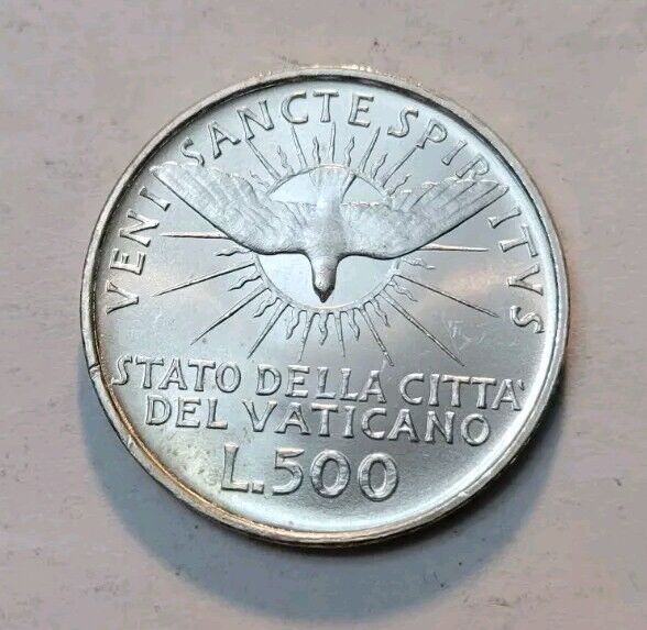 Read more about the article 1958 (UNC) Vatican City 500 Lire – Sede Vacante Commemorative World Silver Coin