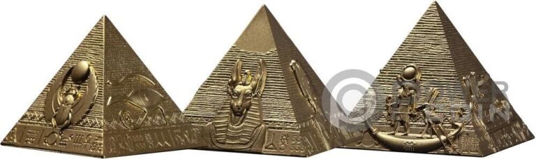 Read more about the article PYRAMIDS OF GIZA Set Silver Coins 200 Francs Djibouti 2025