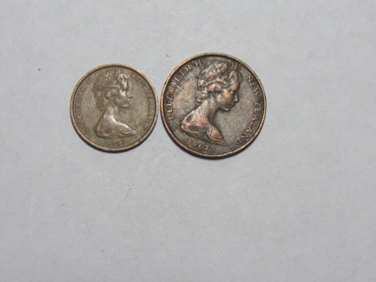 Read more about the article Lot of 2 Different New Zealand Coins – 1967 – Circulated