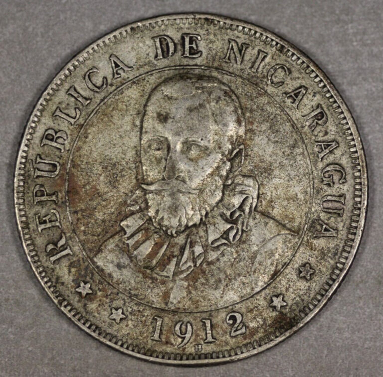 Read more about the article 1912 H Nicaragua Silver 50 Centavos