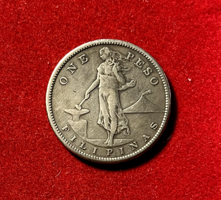 Read more about the article Philippines 1908 S Peso Silver Coin KM#172 T2981