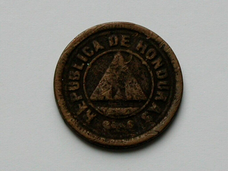 Read more about the article Honduras 1920 2 CENTAVOS Copper Coin INDENTS and SURFACE CORROSION DAMAGE