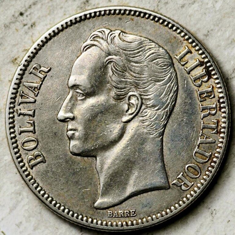 Read more about the article 1926 VENEZUELA SILVER 5 BOLIVARES