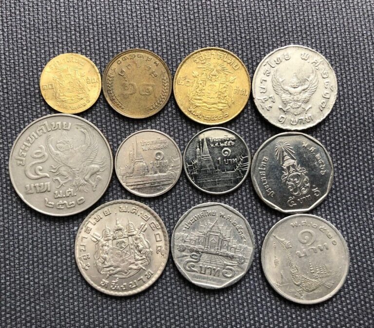 Read more about the article Thailand 🇹🇭 Lot Of 11  World Foreign Coins