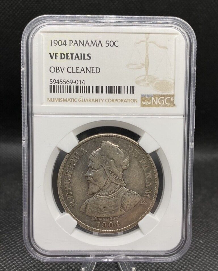 Read more about the article Panama 1904 50 Centesimos Elf Rare .9 Silver World Coin NGC Graded VF Det G002