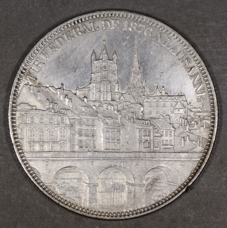 Read more about the article 1876 Switzerland Lausanne Silver 5 Francs