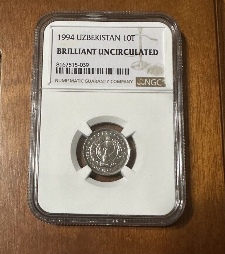 Read more about the article 1994 UZBEKISTAN 10T BRILLIANT UNCIRCULATED NGC