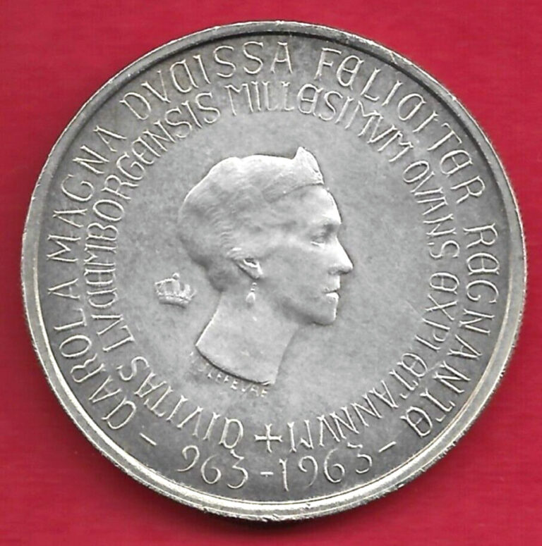 Read more about the article 1963 Luxemburgh 250 Francs Millennium of Luxembourg City Silver Coin RARE