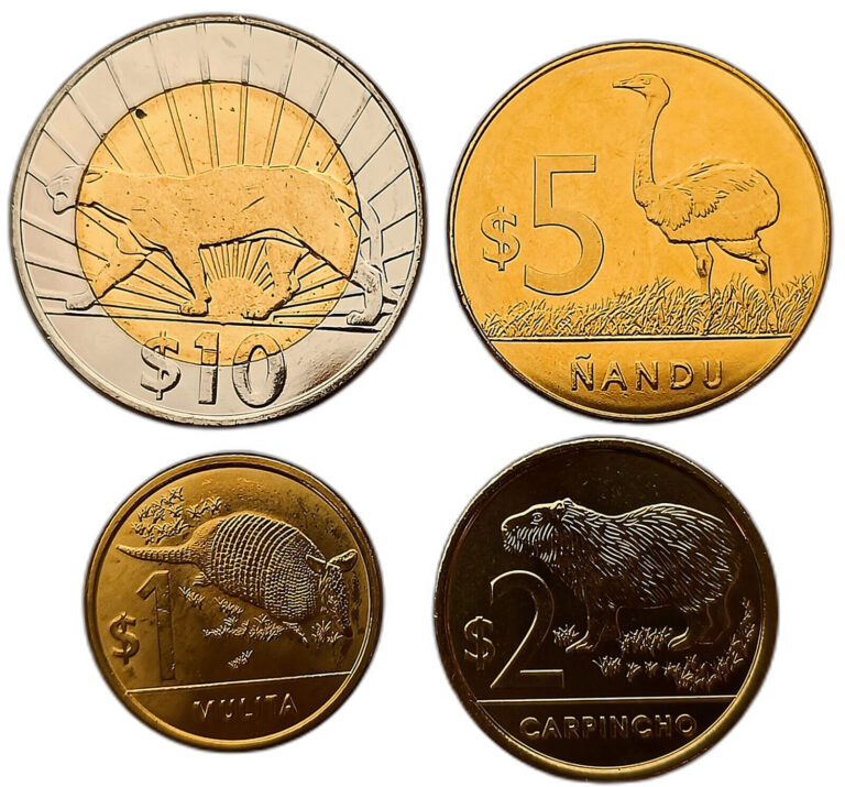 Read more about the article URUGUAY SET OF 4 COINS 1 – 10 PESOS 2012 – 2019 ANIMALS UNC