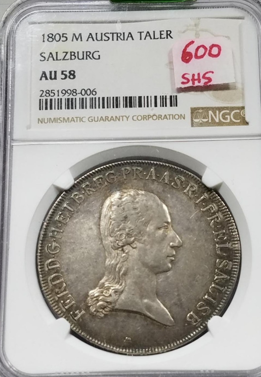 Read more about the article 1805 M Austria Taler | Salzburg | NGC AU 58