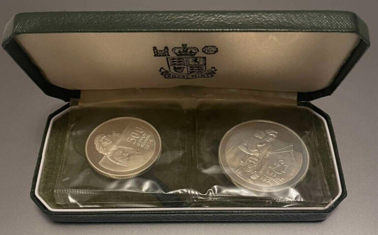 Read more about the article 1976 Cyprus Silver Proof Coin Set – 500 Mils and 1 Pound – Refugees Issue