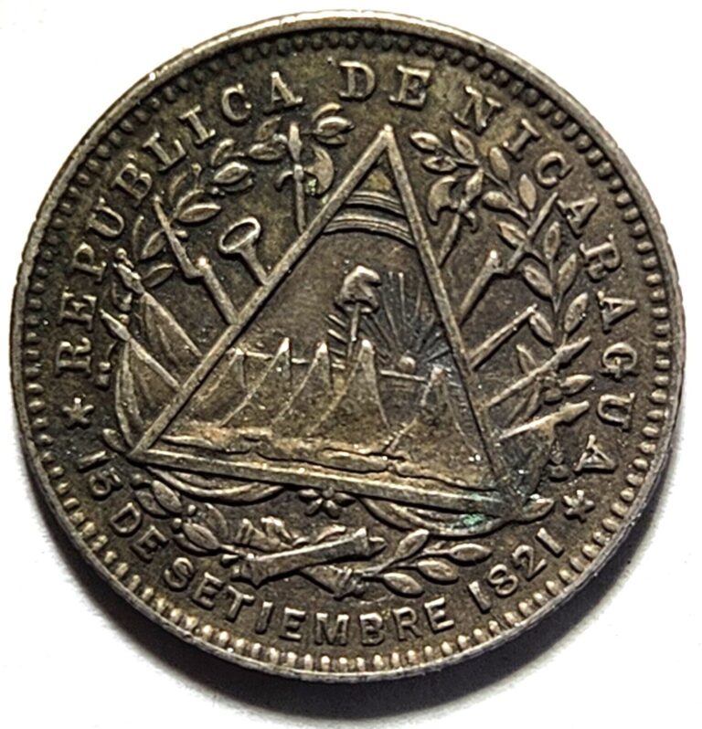 Read more about the article Nicaragua  SILVER 10 Centavos – 1887 – Lots of Detail