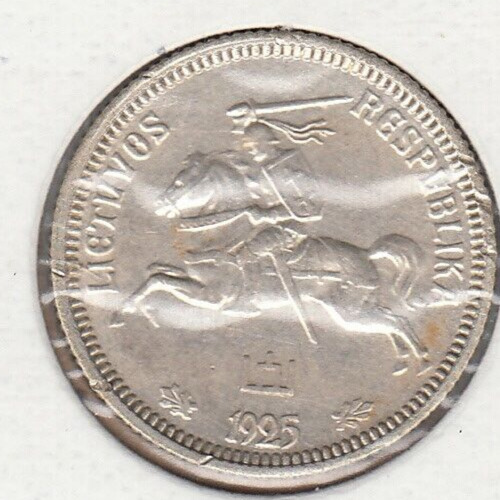 Read more about the article 1925 Lithuania .500 silver coin   1  litas