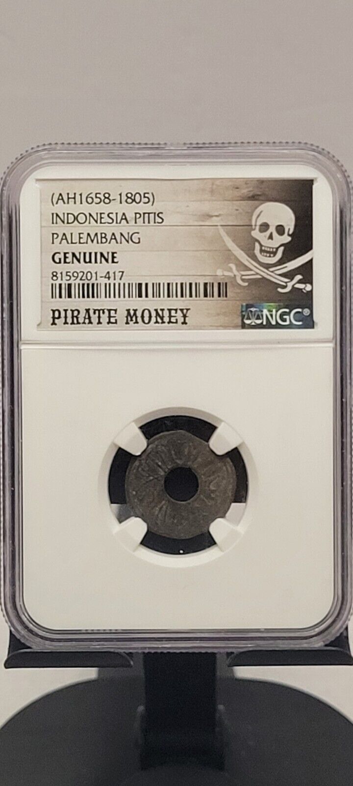 Read more about the article 1658-1805 Indonesia Pitis Palembang Genuine Pirate Money -Treasure NGC Certified